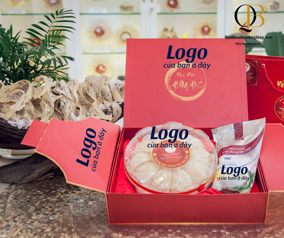 Set quà in logo giúp doanh nghiệp quảng bá thương hiệu hiệu quả